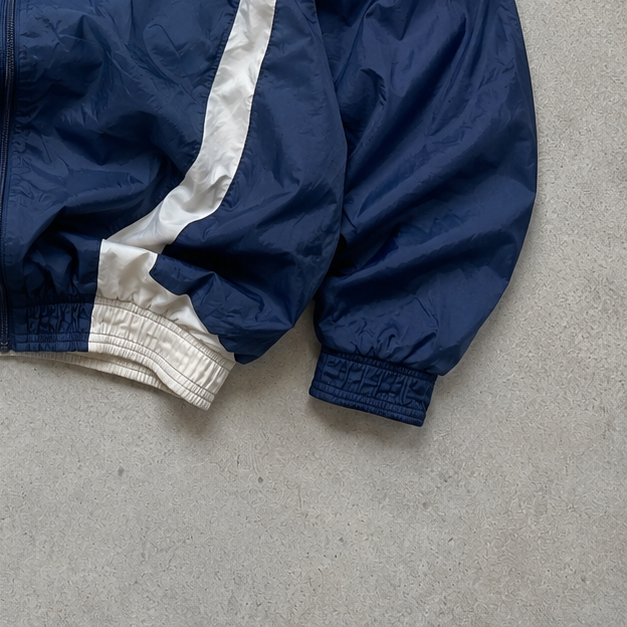90s Vintage Nike Windbreaker Marineblau, White Rare (XXL)