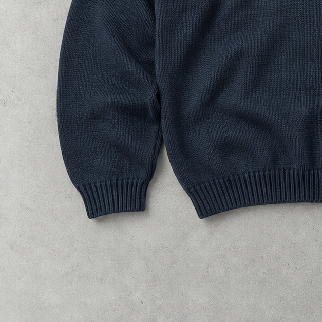 Ralph Lauren Sweater Marineblau Stitched Logo Rare (L)