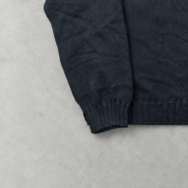 Ralph Lauren Sweater Marineblau Stitched Logo Rare (L)