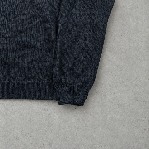 Ralph Lauren Sweater Marineblau Stitched Logo Rare (L)