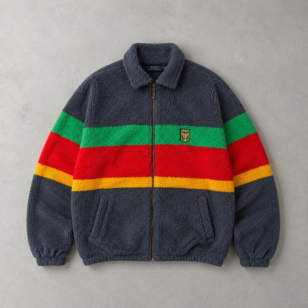 Polo Ralph Lauren Jacket Bunt, Rot Rare (L)