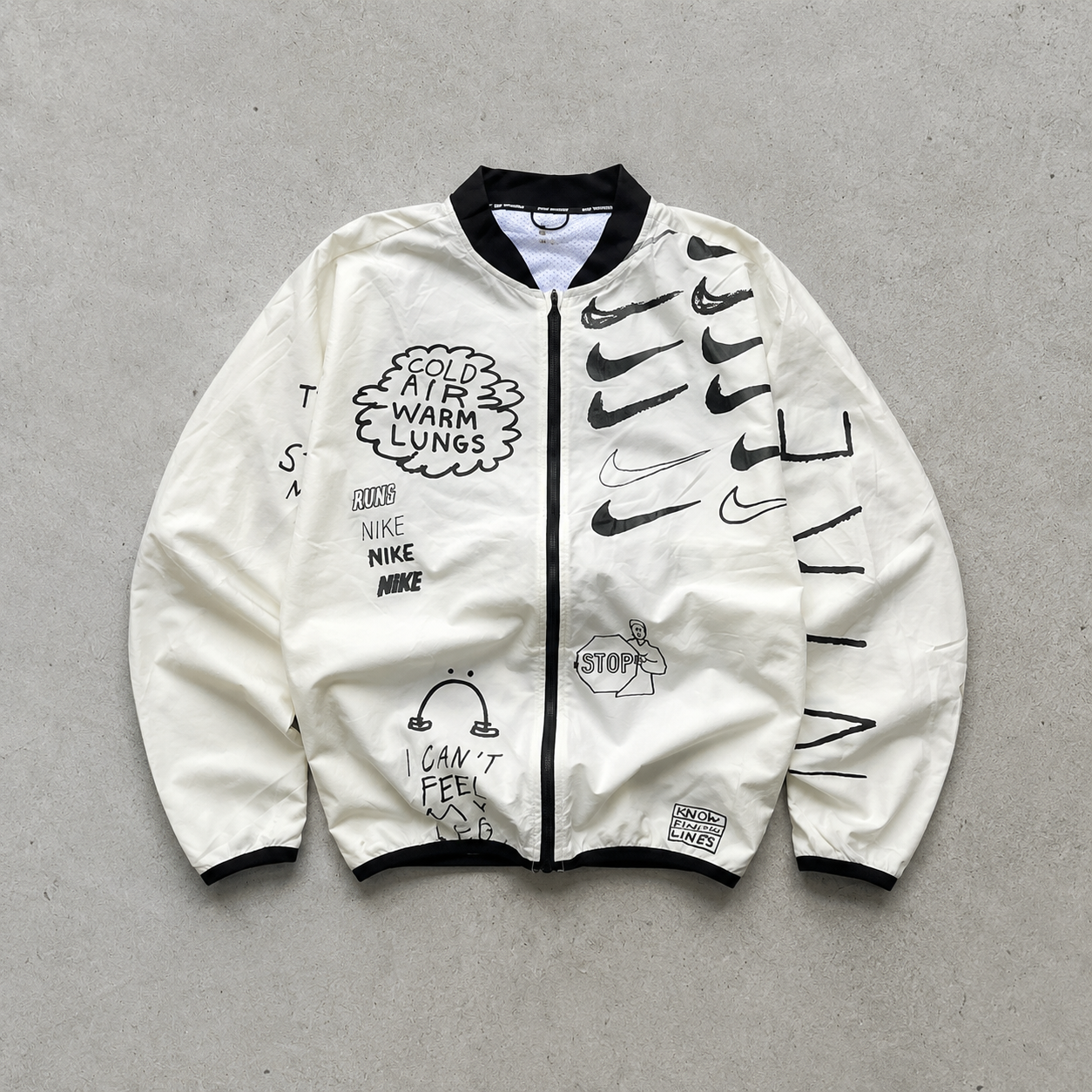Nike Jacket White Limited (Size M)