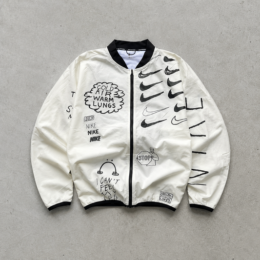 Nike Jacket White Limited (Size M)