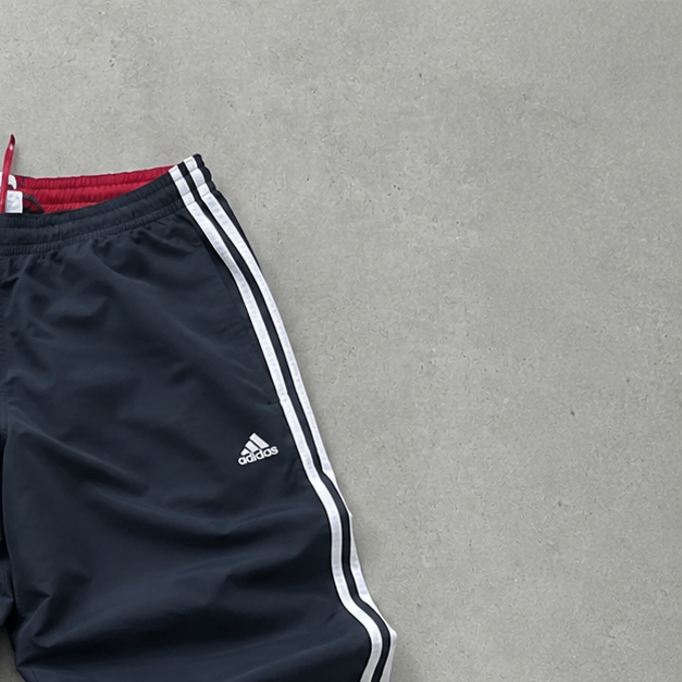 Pantalon de survêtement Adidas Wide Leg noir, bleu marine rare (taille S)