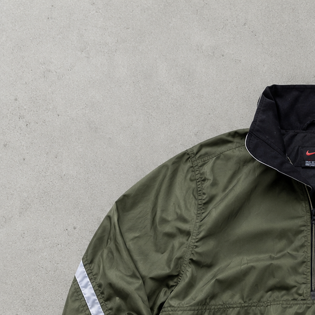 Vintage Nike Windbreaker Dunkelgrün Rare (S)