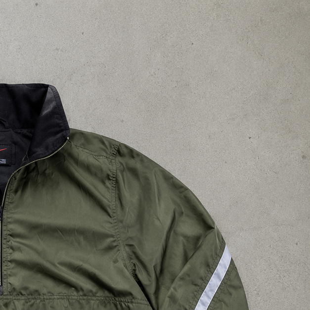 Vintage Nike Windbreaker Dunkelgrün Rare (S)