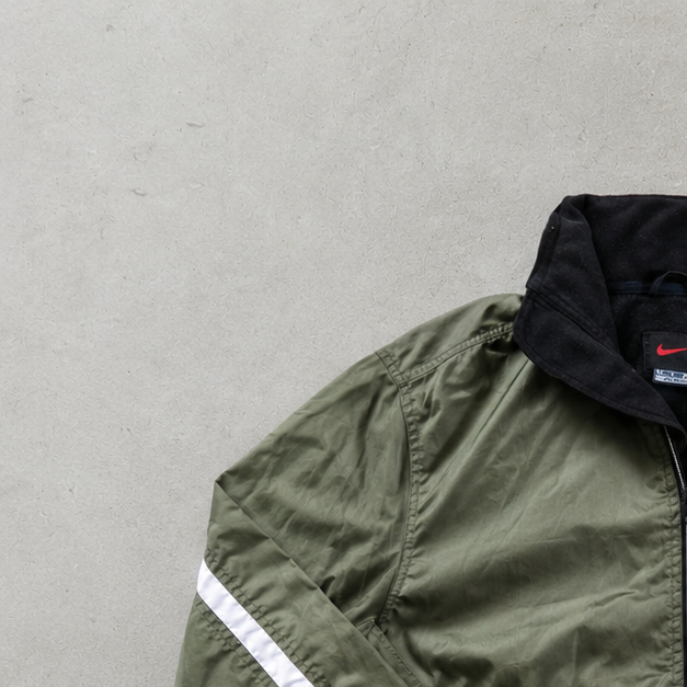 Vintage Nike Windbreaker Dunkelgrün Rare (S)
