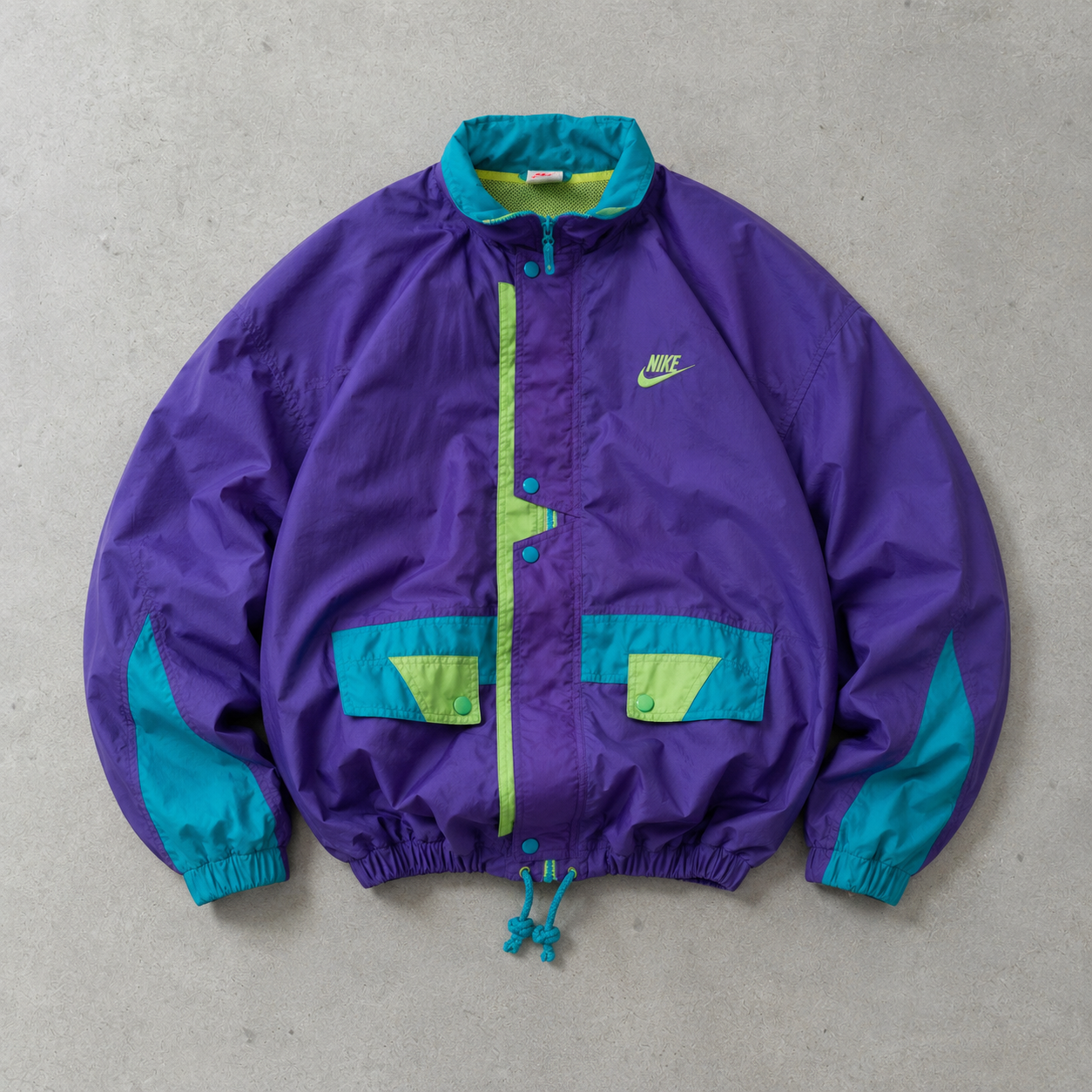 Vintage Nike Jacket Purple, Turquoise Rare (M)