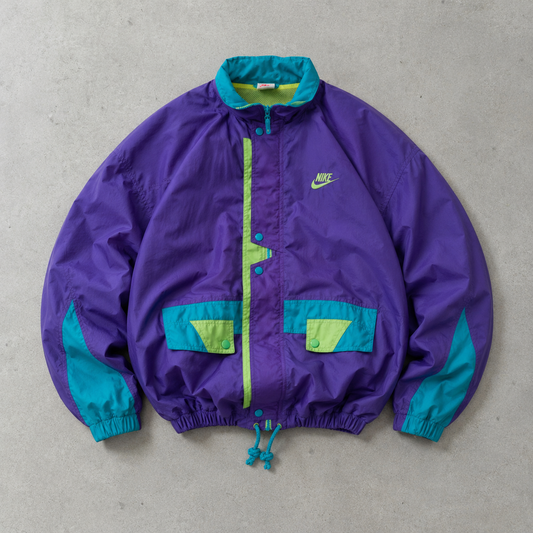 Vintage Nike Jacket Purple, Turquoise Rare (M)
