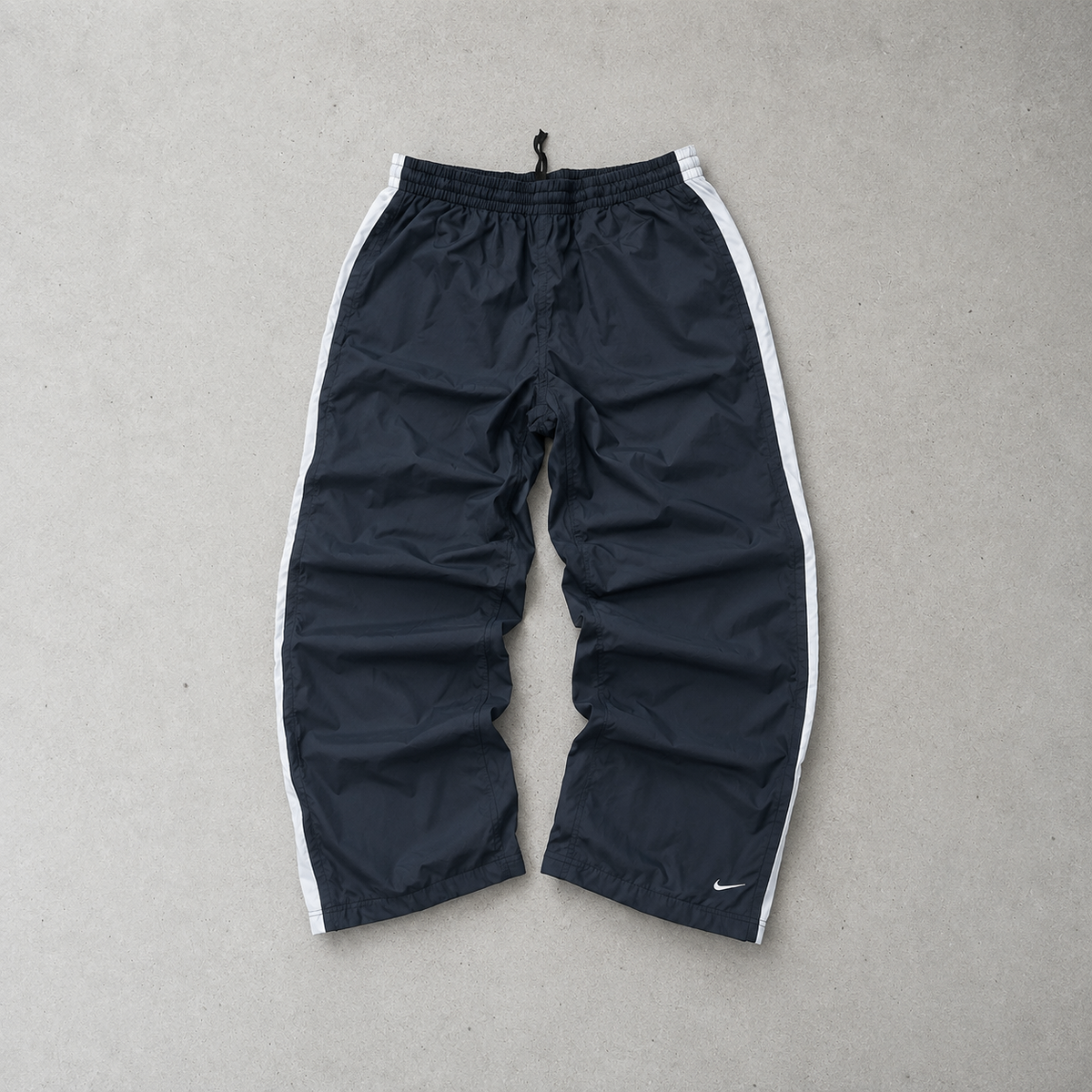 Y2K Nike Track Pants Black / White Limited (S)