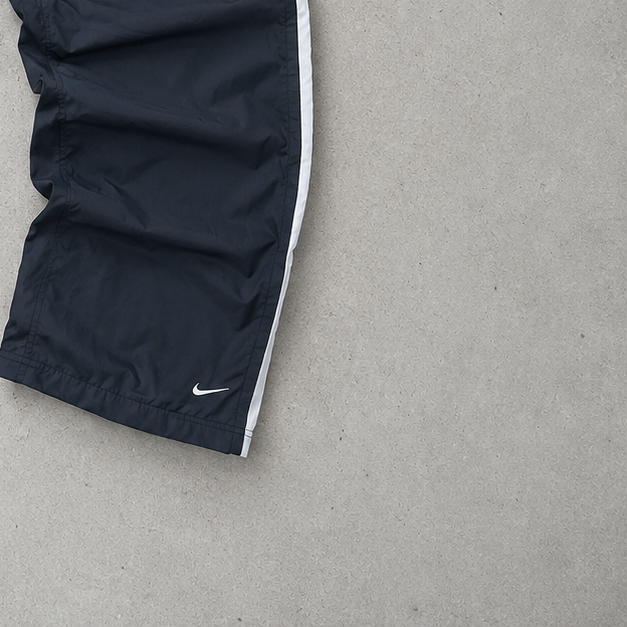 Y2K Nike Track Pants Black / White Limited (S)