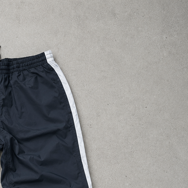 Y2K Nike Track Pants Black / White Limited (S)