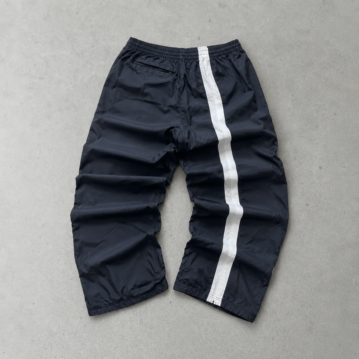Y2K Nike Track Pants Black / White Limited (S)