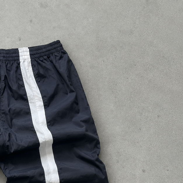 Y2K Nike Track Pants Black / White Limited (S)