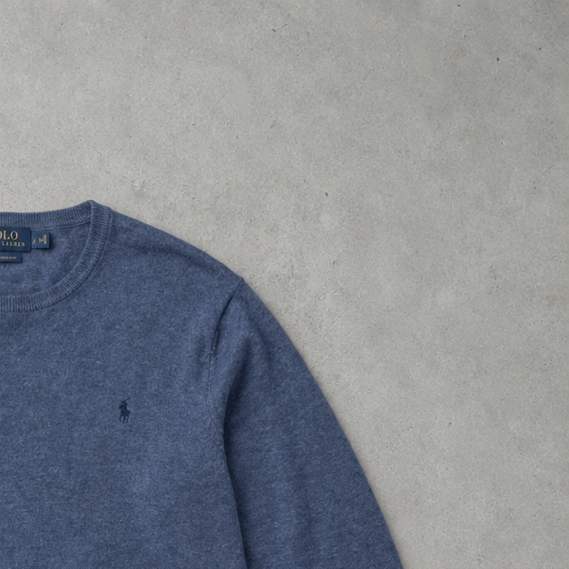 Ralph Lauren Sweater Blau Rare (XXL) Stitched Logo
