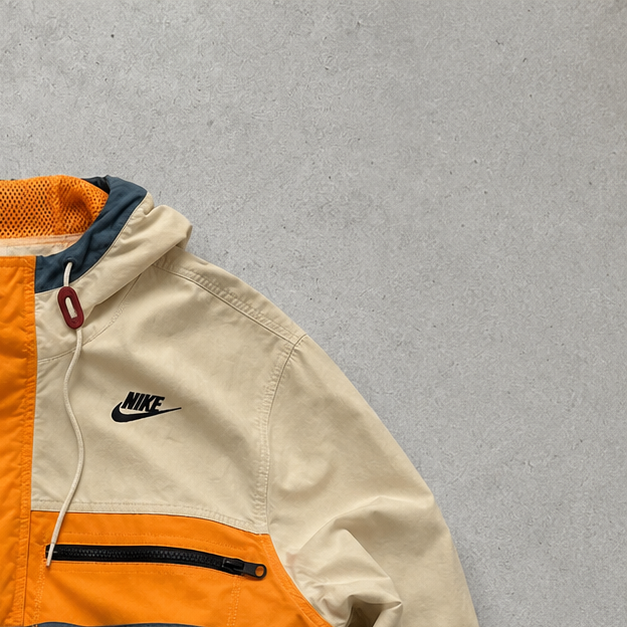 Nike Windbreaker Cream, Orange Rare (XS)