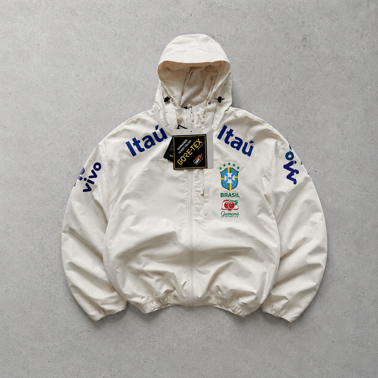 Brazil Nike Jacket Cream Limited (Size M)