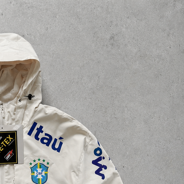 Brazil Nike Jacket Cream Limited (Size M)