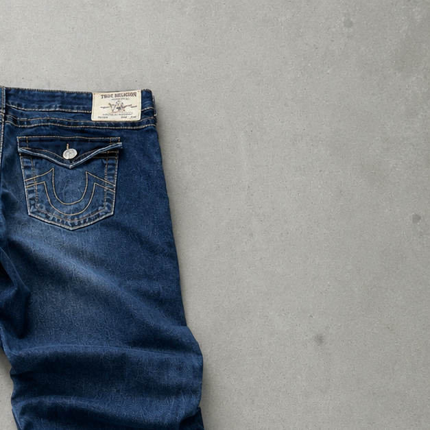 Y2K True Religion Jeans Navy Rare (L)