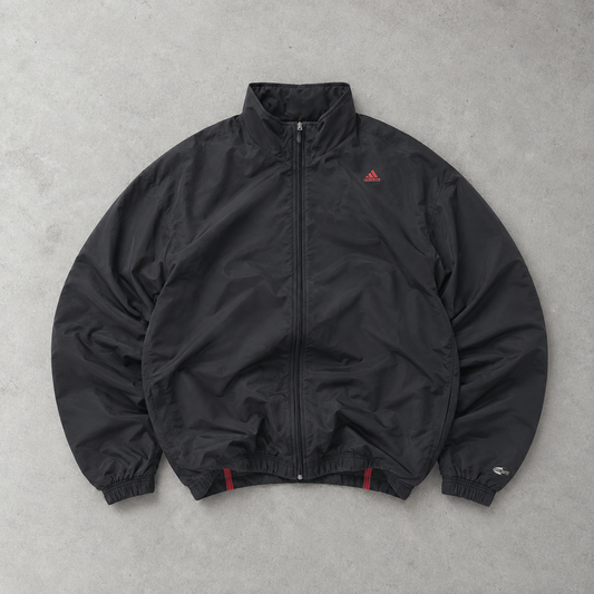 Veste de survêtement vintage Adidas noire limitée (M)