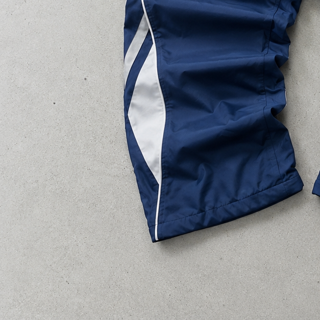 Y2K Nike Track Pants Marineblau, Weiß Rare (M)