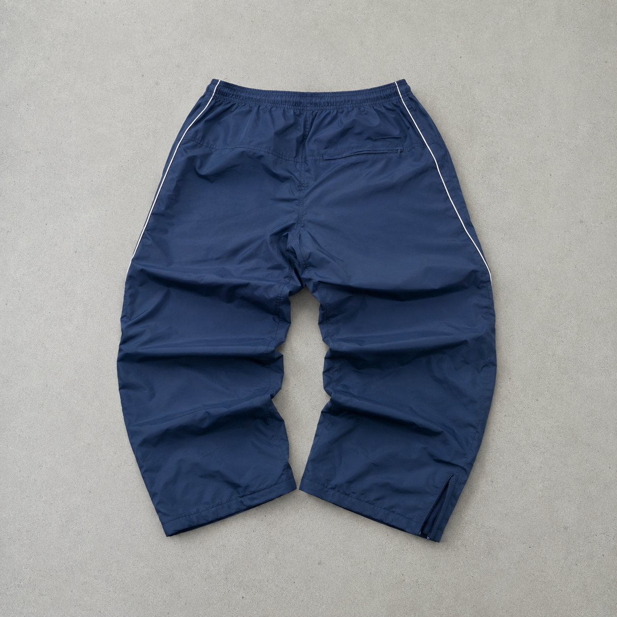 Y2K Nike Track Pants Marineblau, Weiß Rare (M)