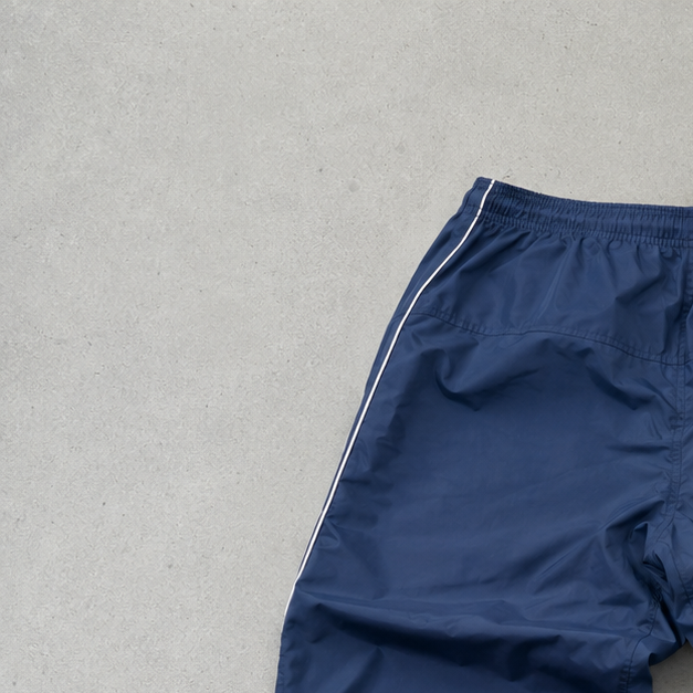 Y2K Nike Track Pants Marineblau, Weiß Rare (M)