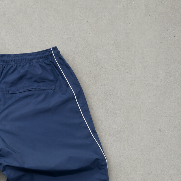 Y2K Nike Track Pants Marineblau, Weiß Rare (M)