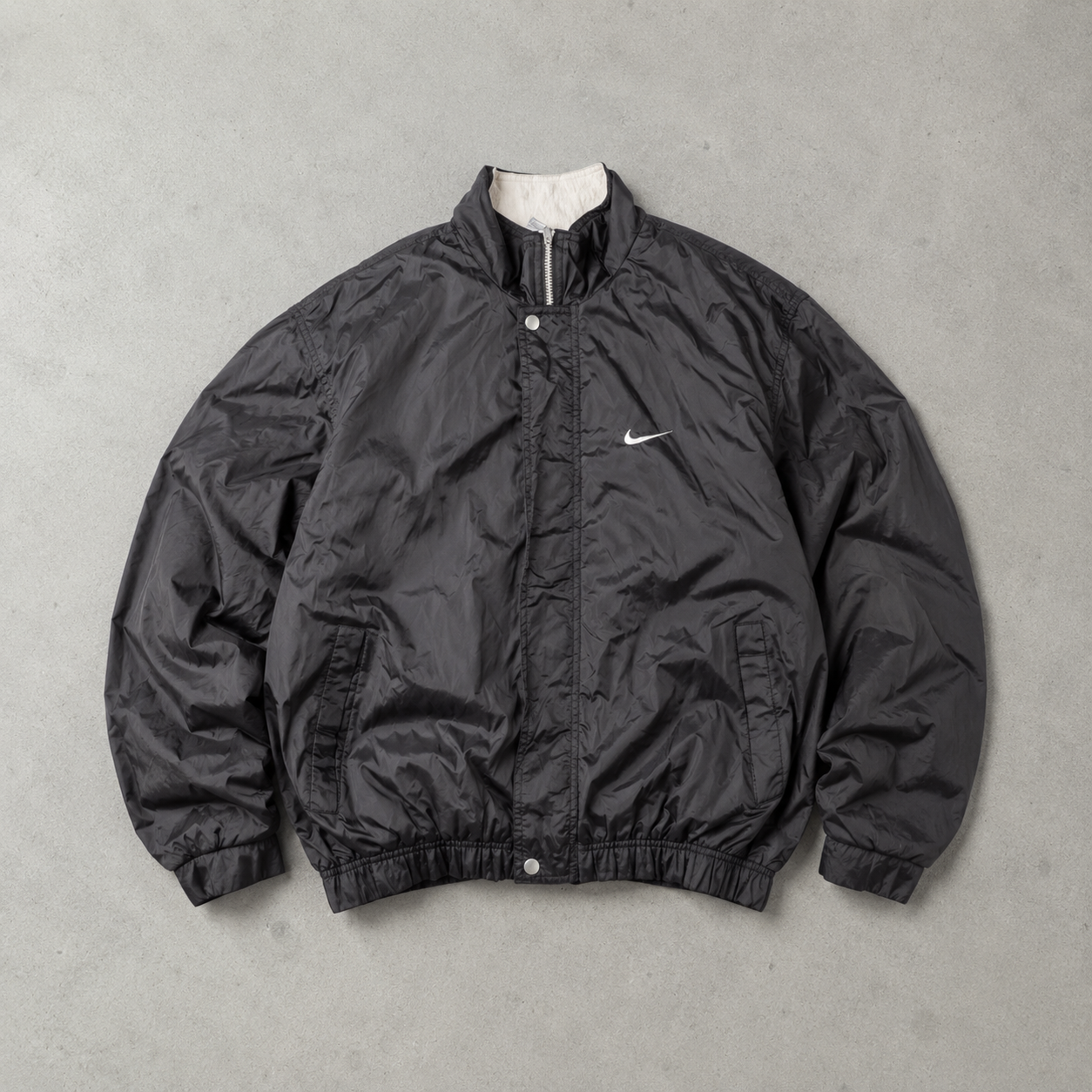 Vintage Nike Windbreaker Black Rare (M) Stitched Logo