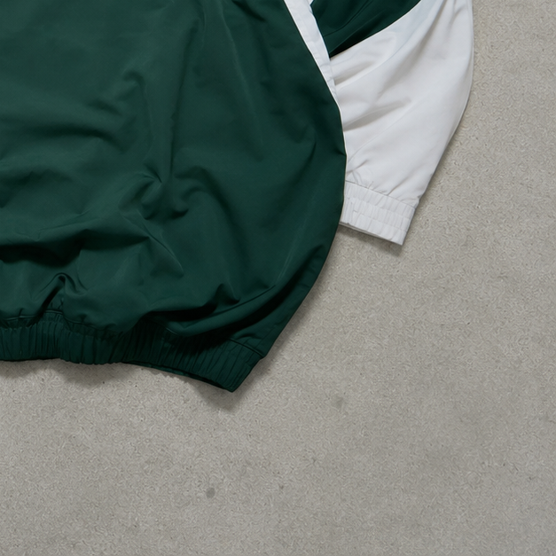 90s Y2K Nike Track Jacket Dunkelgrün, White Limited (L)