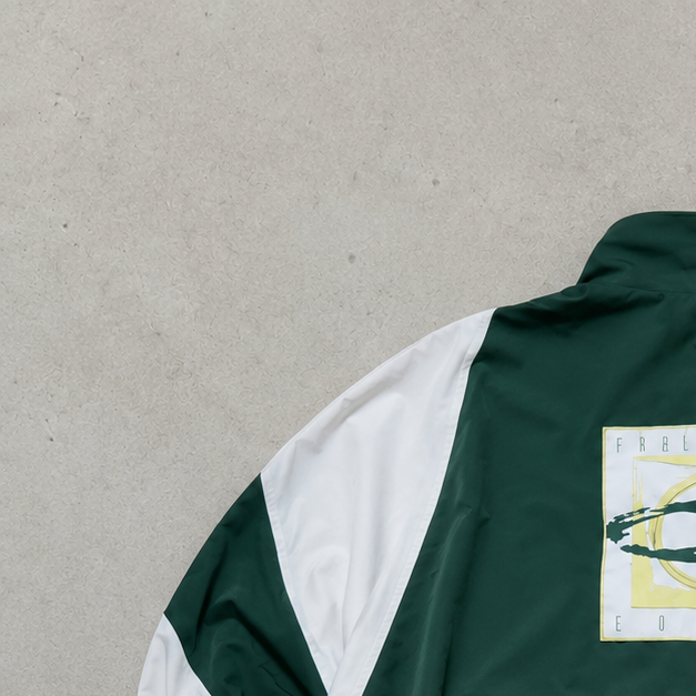 90s Y2K Nike Track Jacket Dunkelgrün, White Limited (L)