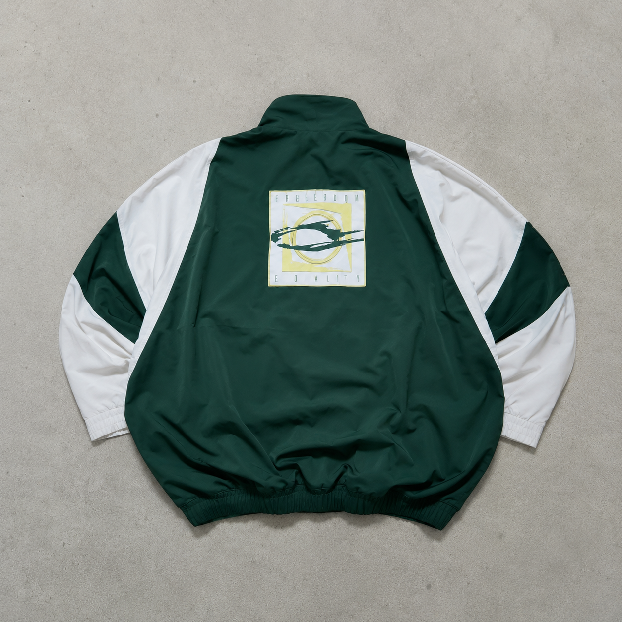 90s Y2K Nike Track Jacket Dunkelgrün, White Limited (L)