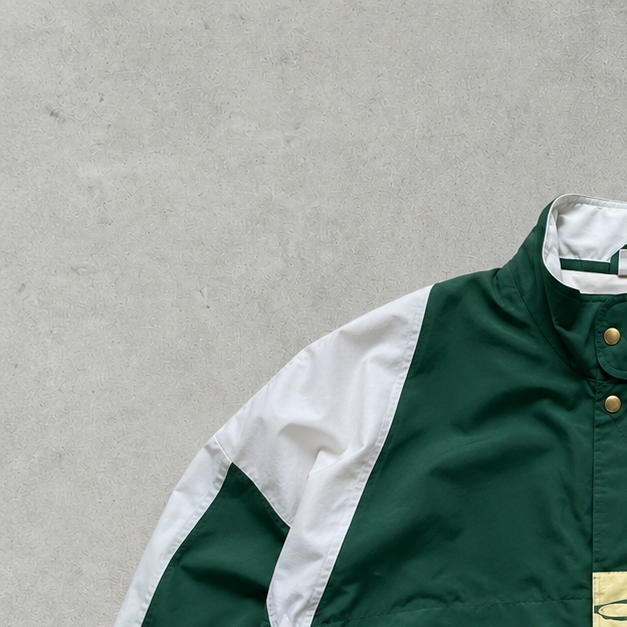 90s Y2K Nike Track Jacket Dunkelgrün, White Limited (L)