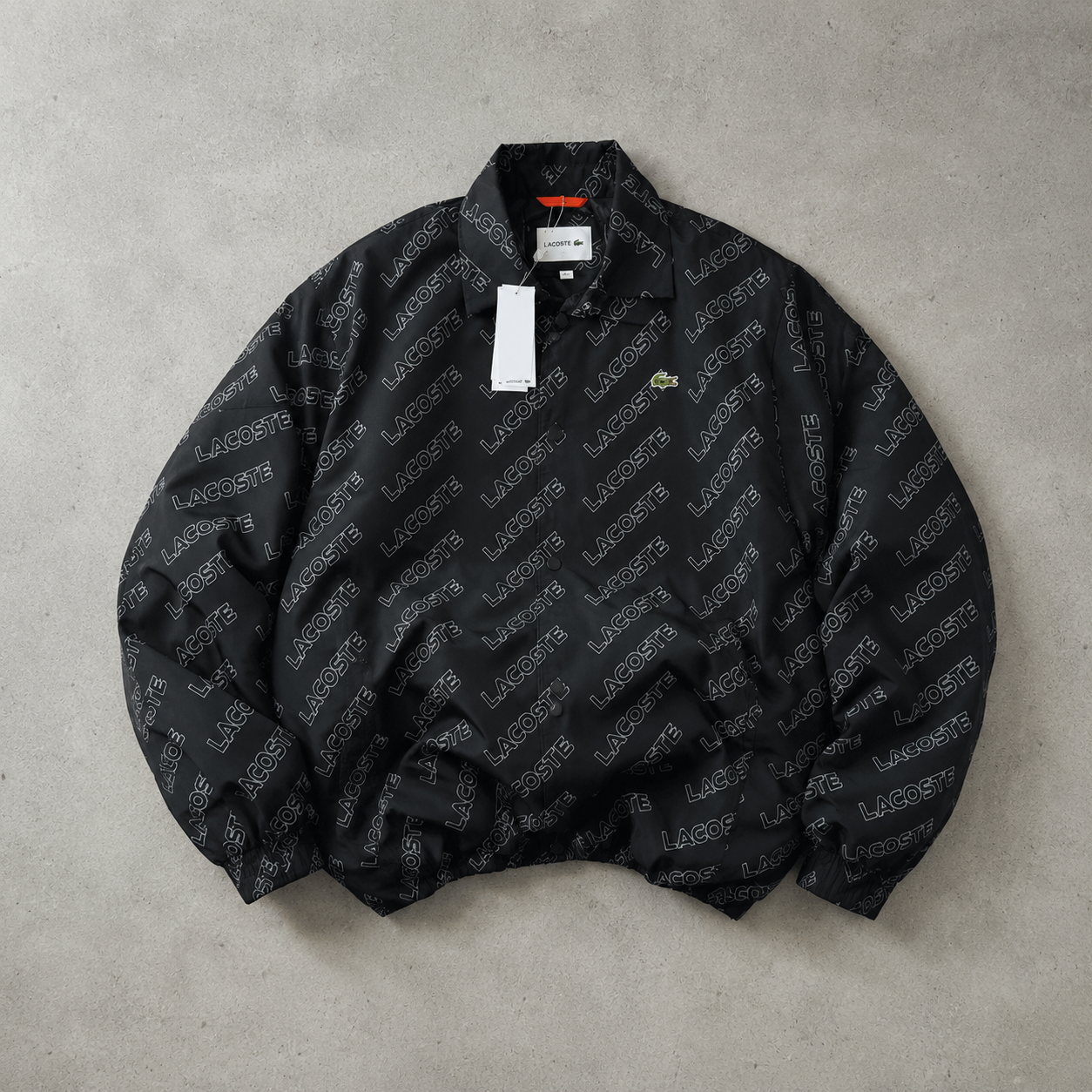 Lacoste Puffer Jacket Black / White Rare (L)