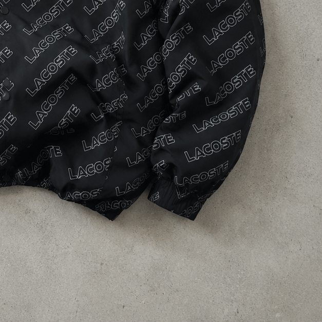 Lacoste Puffer Jacket Black / White Rare (L)