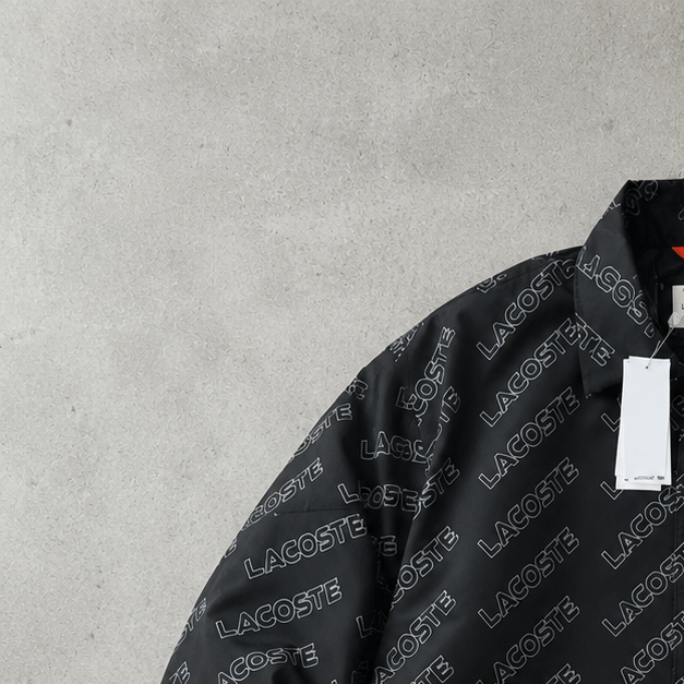 Lacoste Puffer Jacket Black / White Rare (L)