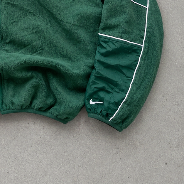 NCAA Nike Fleece Jacket Dunkelgrün Rare (XL) Stitched Logo