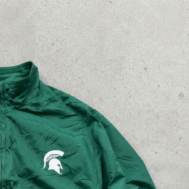 NCAA Nike Fleece Jacket Dunkelgrün Rare (XL) Stitched Logo
