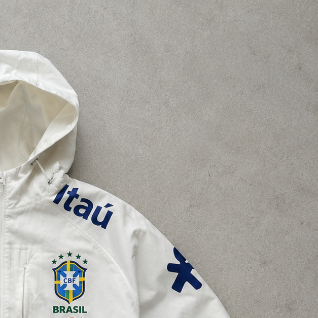 Brazil Nike Jacket White Rare (Size S)