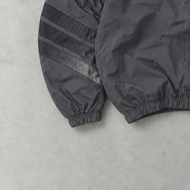 Vintage Adidas Track Jacket Gray Rare (S)