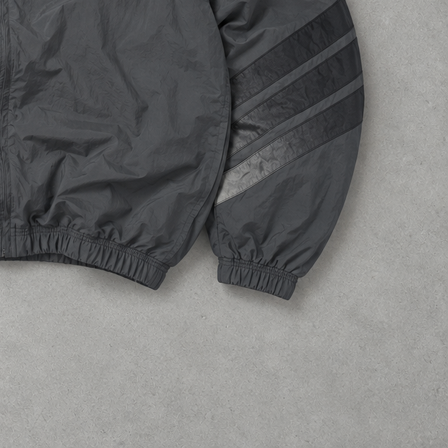 Vintage Adidas Track Jacket Gray Rare (S)