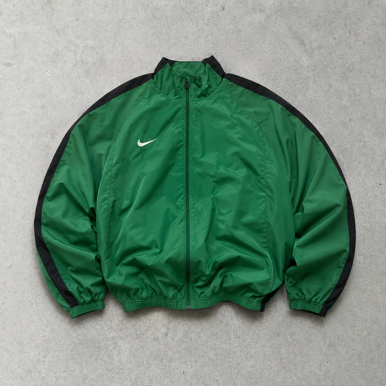 90s Vintage Nike Track Jacket Dunkelgrün, Black Limited (XL)