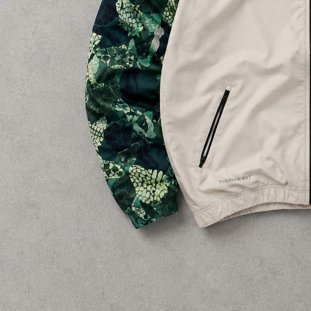 Y2K Nike Windbreaker Jacket Weiß Limited (L)