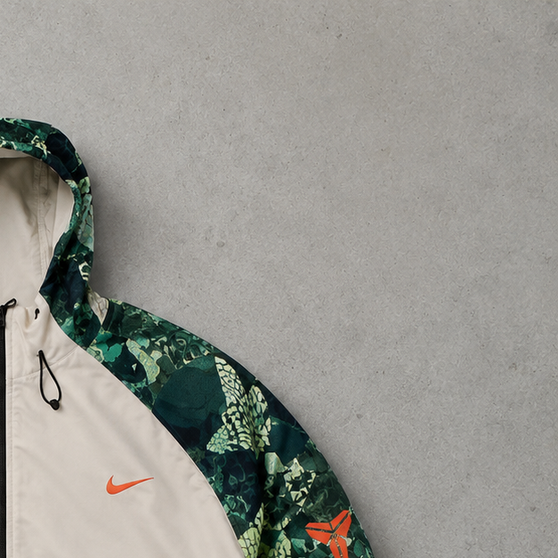 Y2K Nike Windbreaker Jacket Weiß Limited (L)