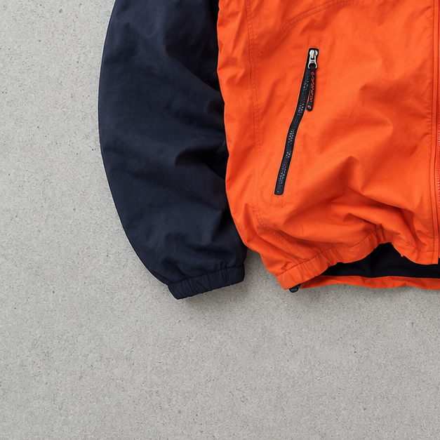 Ralph Lauren Windbreaker Orange Navy Rare (S)