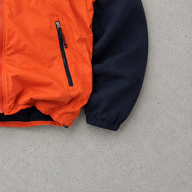 Ralph Lauren Windbreaker Orange Navy Rare (S)