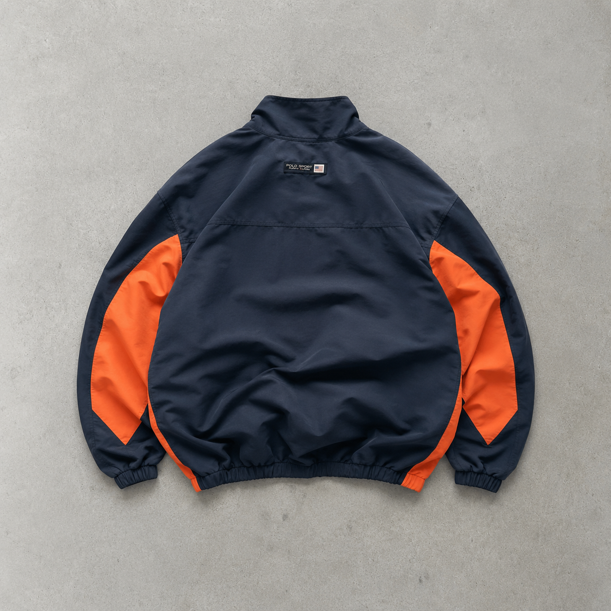 Ralph Lauren Windbreaker Orange Navy Rare (S)