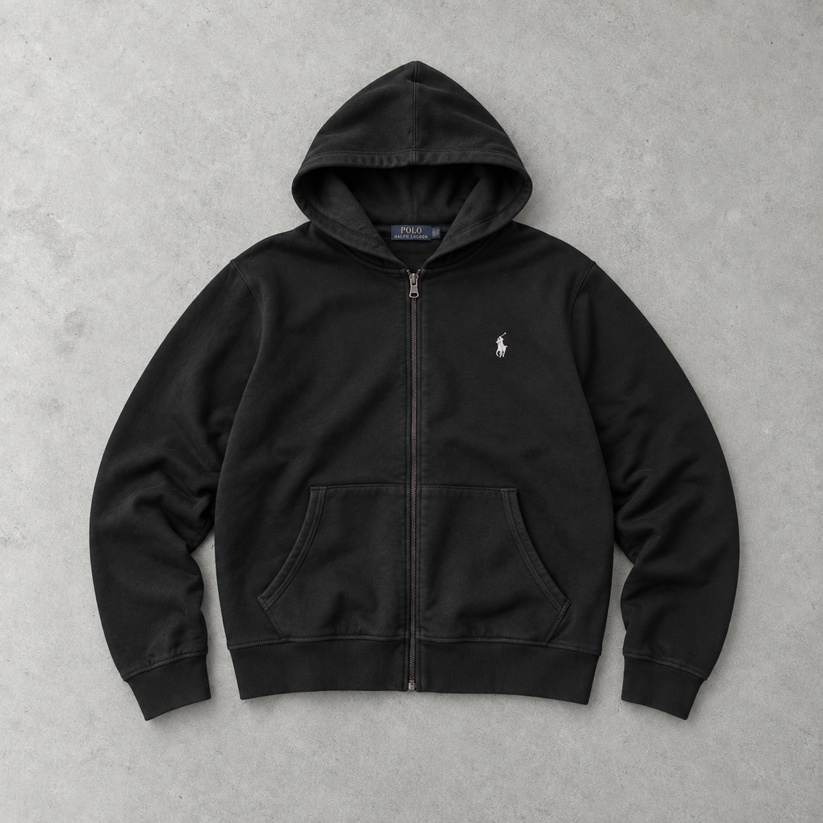 Ralph Lauren Hoodie Schwarz Rare (S) Stitched Logo