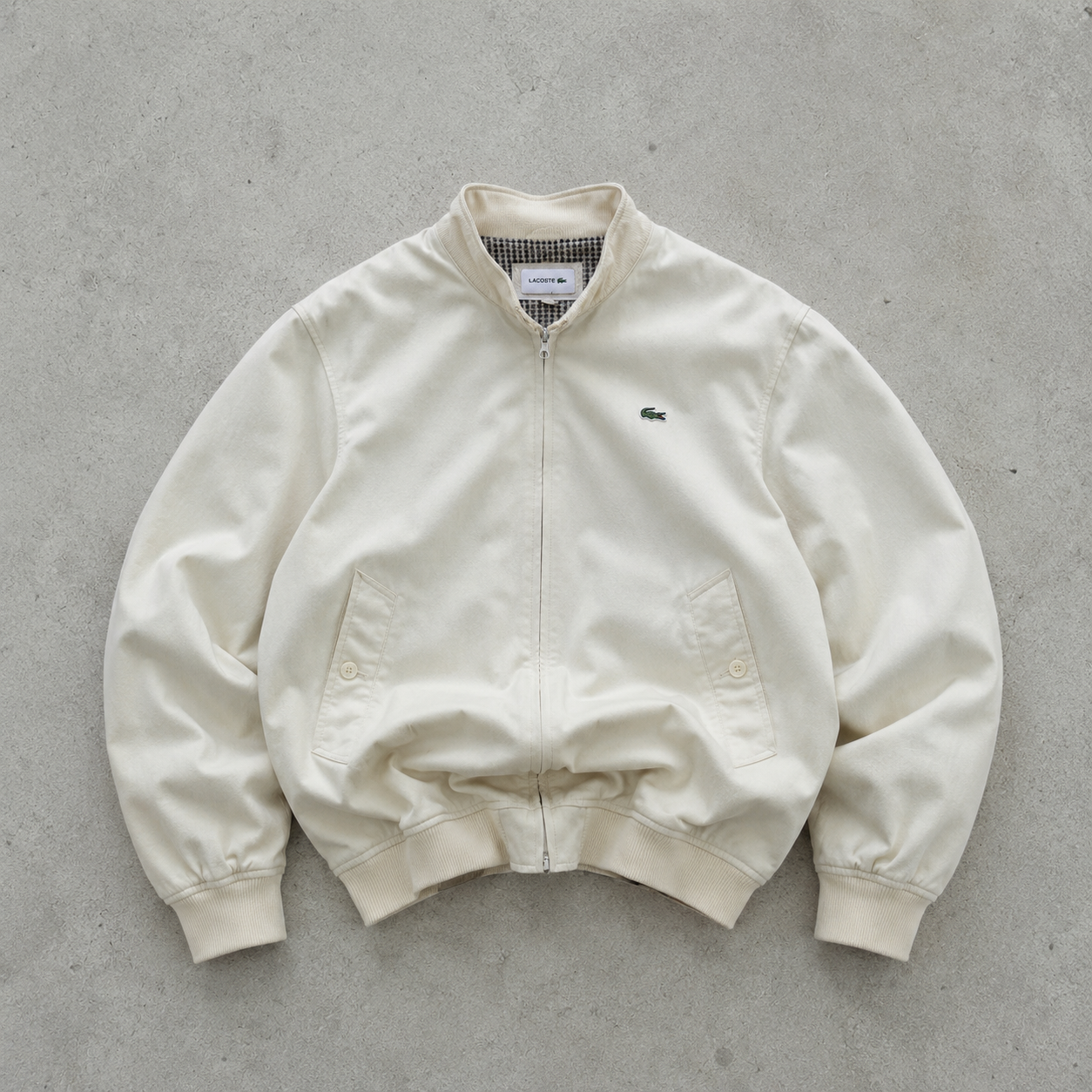 Lacoste Harrington Jacket Creme Limited (L)
