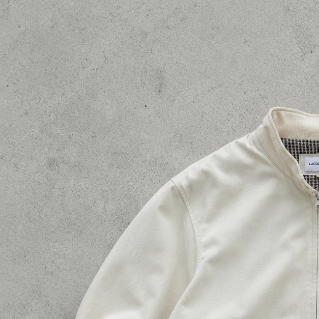 Lacoste Harrington Jacket Creme Limited (L)